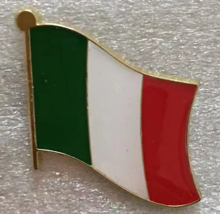 Italy Wavy Lapel Pin