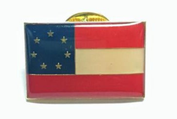 1st National Stars & Bars Lapel Pin
