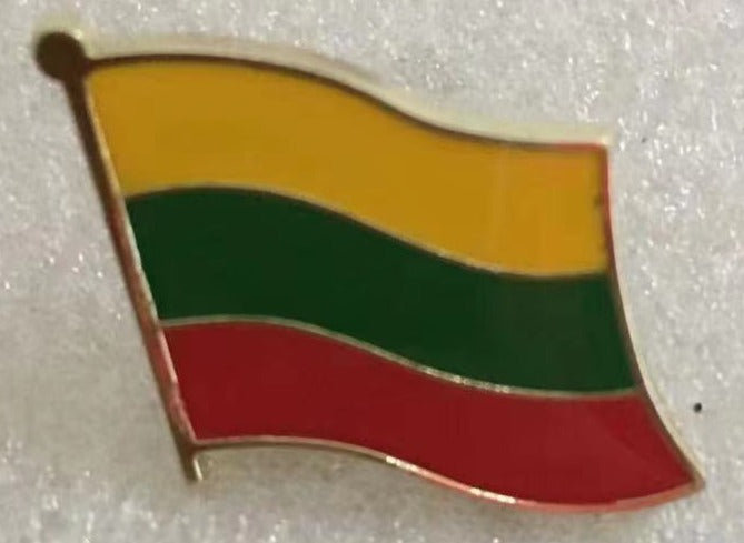 Lithuania Wavy Lapel Pin