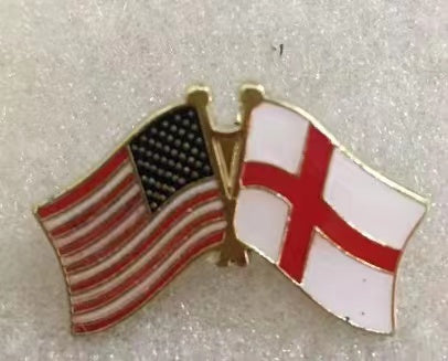 USA & England Friendship Lapel Pin