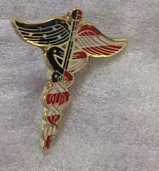 USA Medical Caduceus Lapel Pin