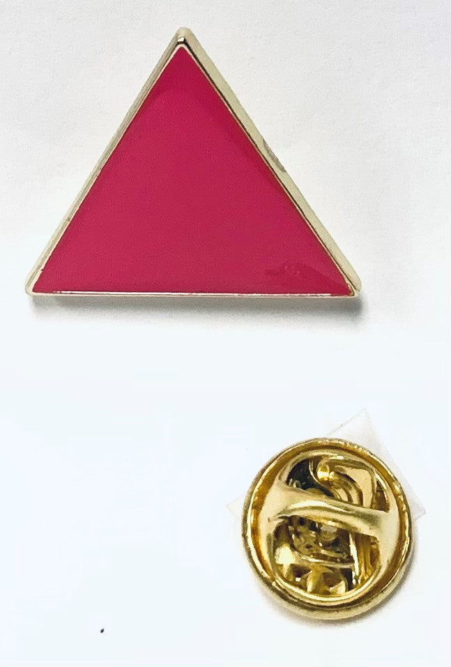 Pink Triangle Lapel Pin Pride