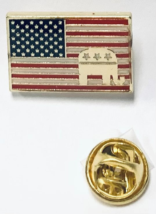 USA American GOP Republican Lapel Pin