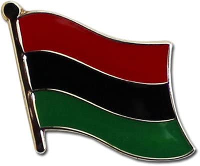 Afro American Wavy Lapel Pin