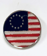 Betsy Ross Round Lapel Pin