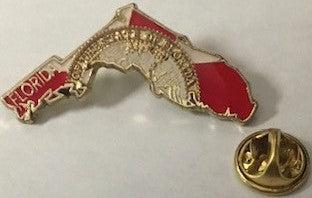 Florida State Map Lapel Pin