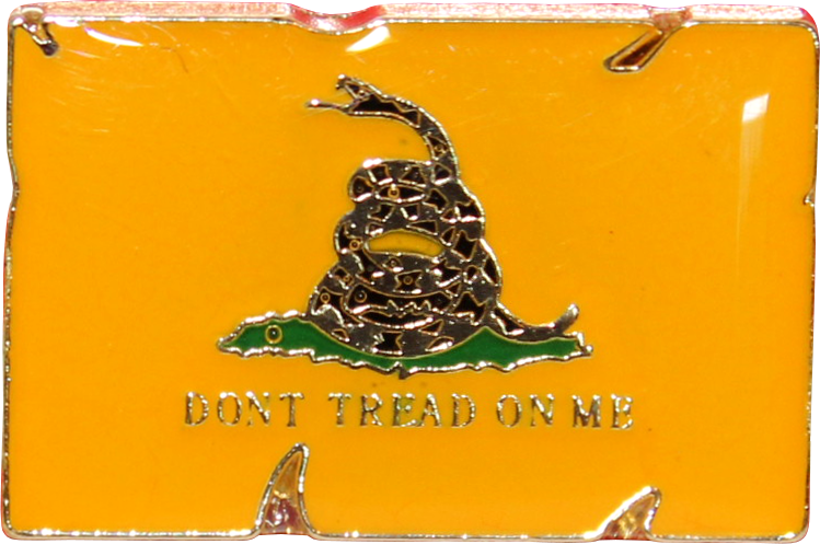 Gadsden Don't Tread On Me Distressed Lapel Pin