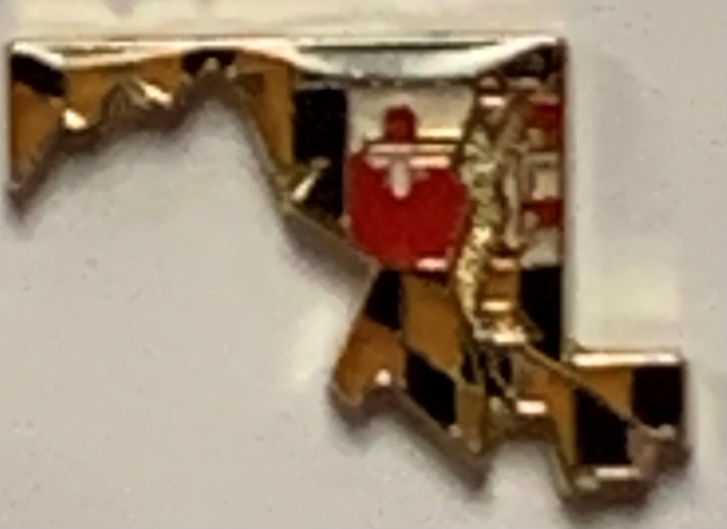 Maryland State Map Lapel Pin