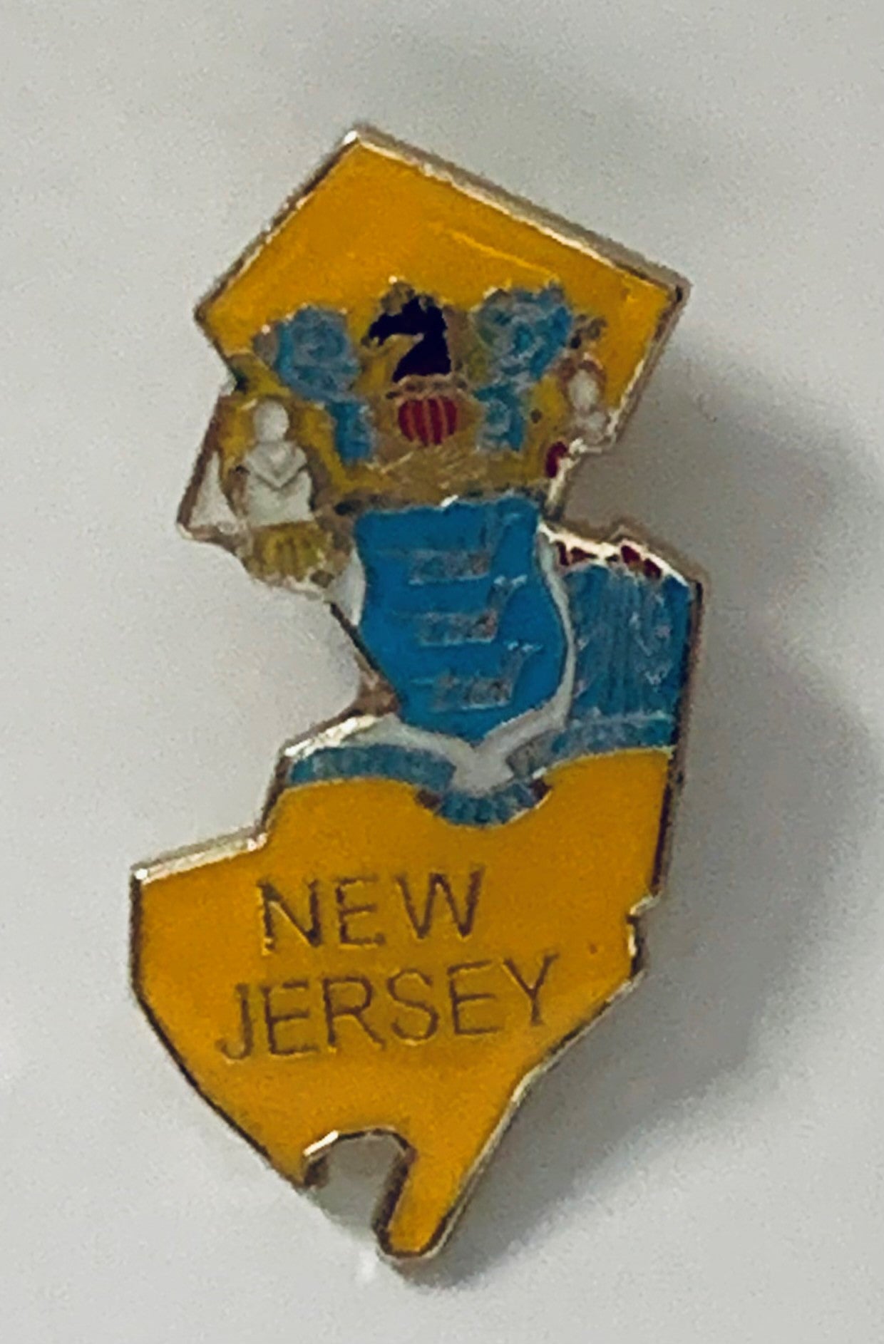 New Jersey State Map Lapel Pin
