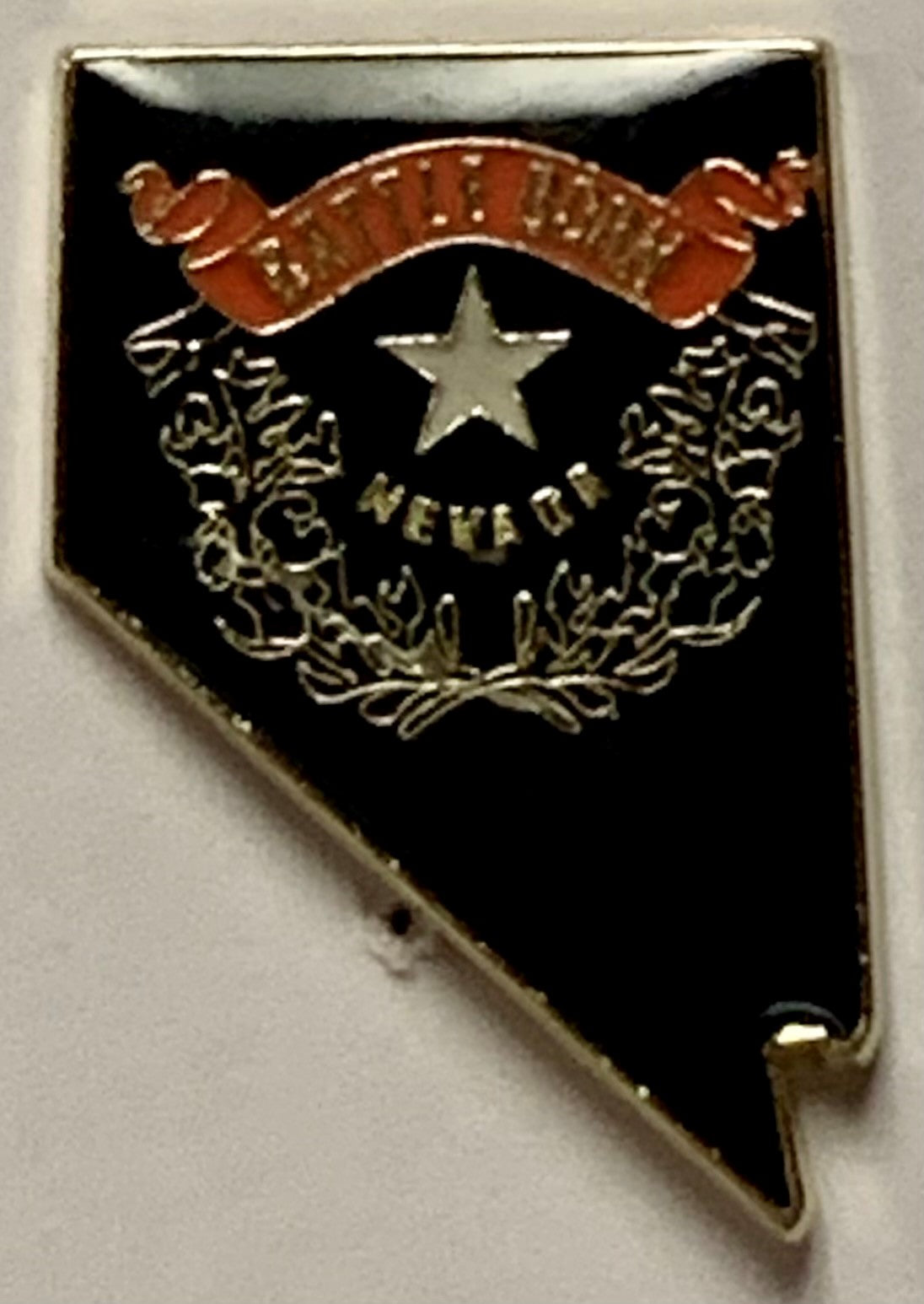 Nevada State Map Lapel Pin