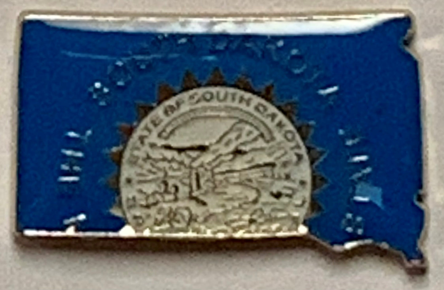 South Dakota State Map Lapel Pin