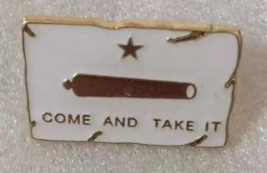 Gonzales Come and Take It Distress Lapel Pin