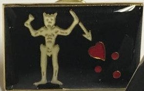 Pirate Blackbeard Jolly Roger Lapel Pin