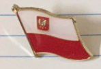 Poland Eagle Wavy Lapel Pin
