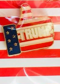 Trump Thumbs Up USA Lapel Pin