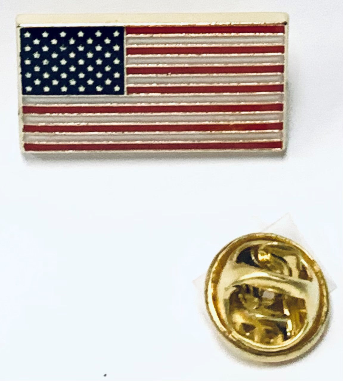 Flag Pin Label USA American Flag Large Lapel Pin – PinsByTheDozen