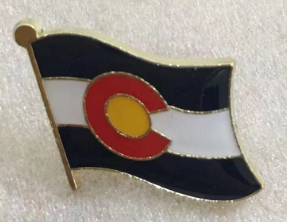 Colorado Wavy Lapel Pin