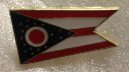 Oh Ridge Pin Ohio State Flag Lapel Pin – PinsByTheDozen
