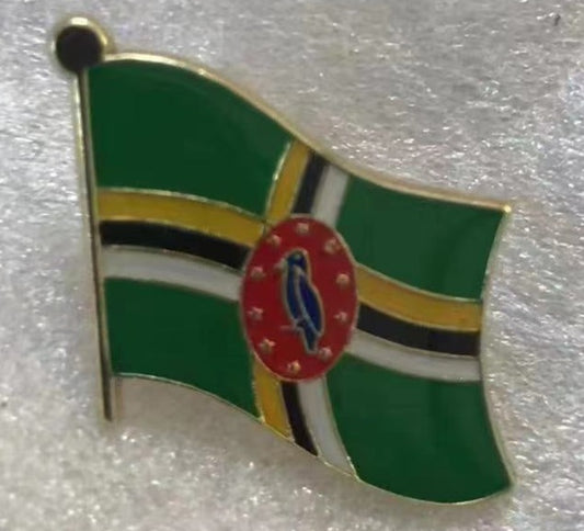 Dominica Wavy Lapel Pin