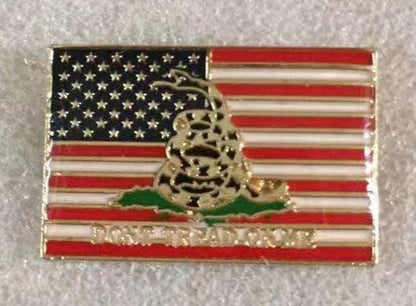 USA Gadsden Rectangle Lapel Pin