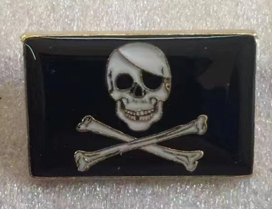 Pirate Skull N Bones Lapel Pin
