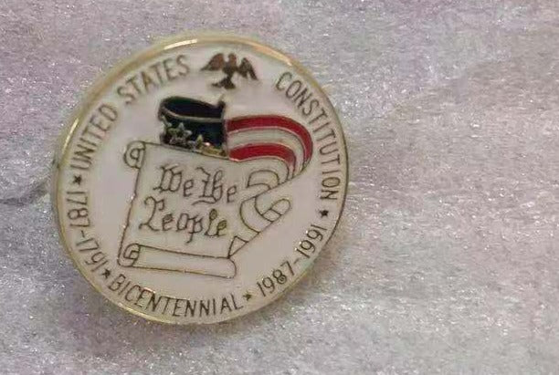 We The People Round Lapel Pin – PinsByTheDozen