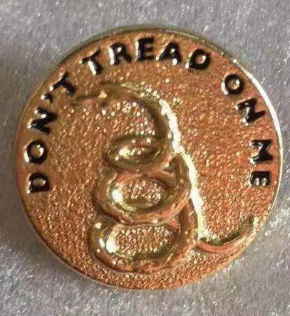 Gadsden Round Vintage Lapel Pin