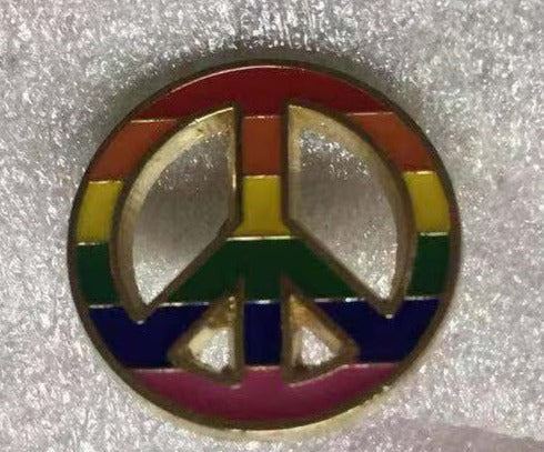 Rainbow Peace Lapel Pin