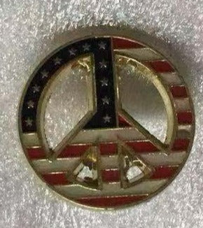 USA Peace Lapel Pin American