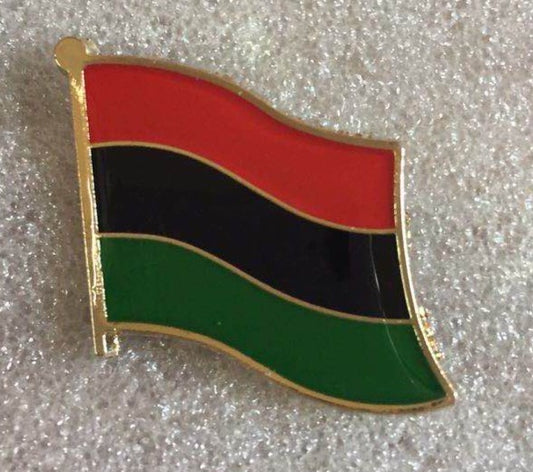 Afro American Wavy Lapel Pin