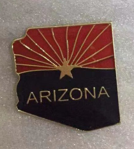 Arizona State Map Lapel Pin