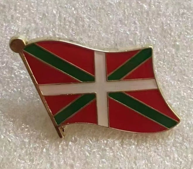 Basque Pin Basque Wavy Lapel Pin – PinsByTheDozen