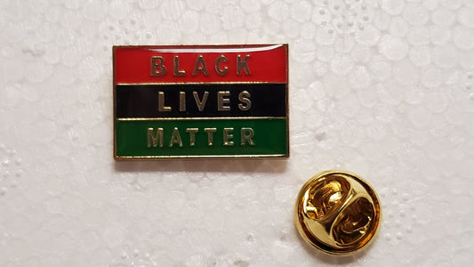 Black Lives Matter Afro American Lapel Pin