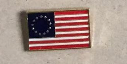 Betsy Ross Rectangle Lapel Pin