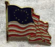 Betsy Ross Wavy Lapel Pin