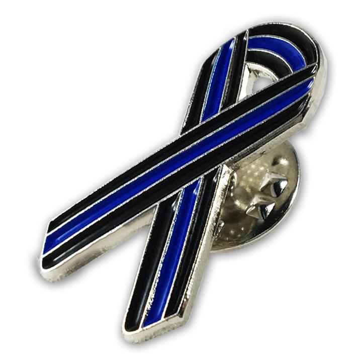 US Police Memorial Ribbon Lapel Pin – PinsByTheDozen