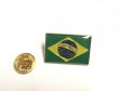 Brazil Rectangle Lapel Pin