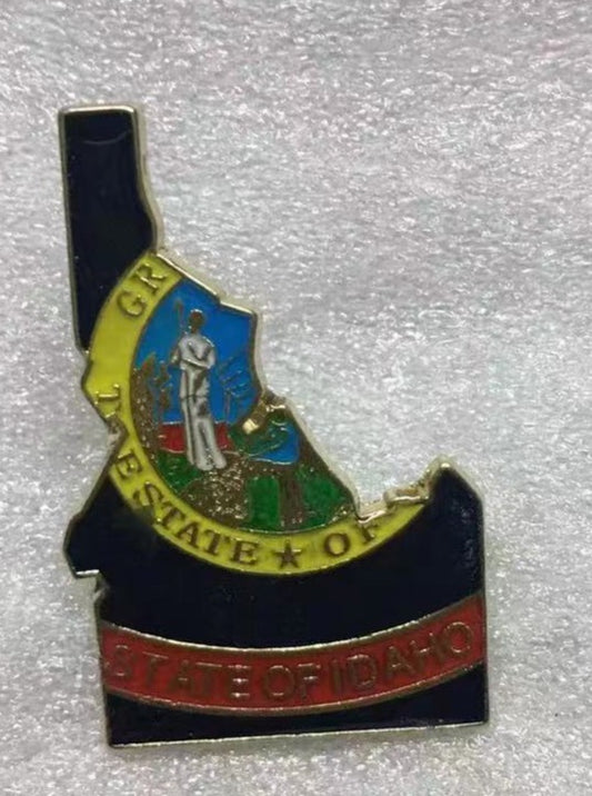 Idaho State Map Lapel Pin