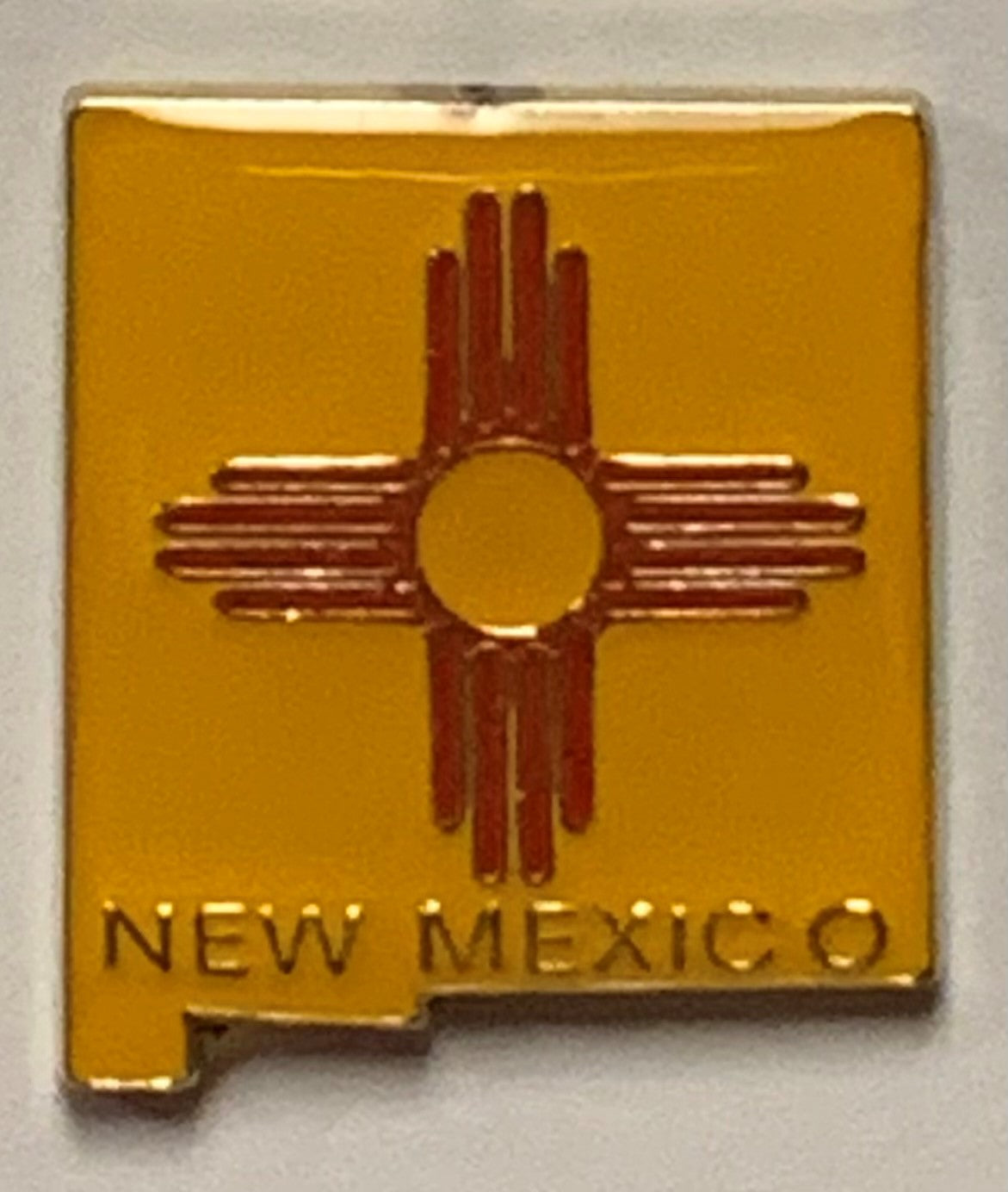 New Mexico State Map Lapel Pin