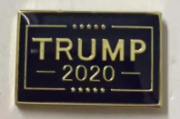 Trump 2020 Navy Blue Lapel Pin