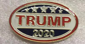 Trump 2020 Oval Lapel Pin