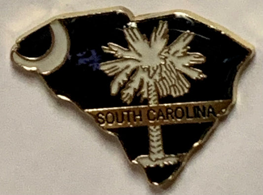South Carolina State Map Lapel Pin