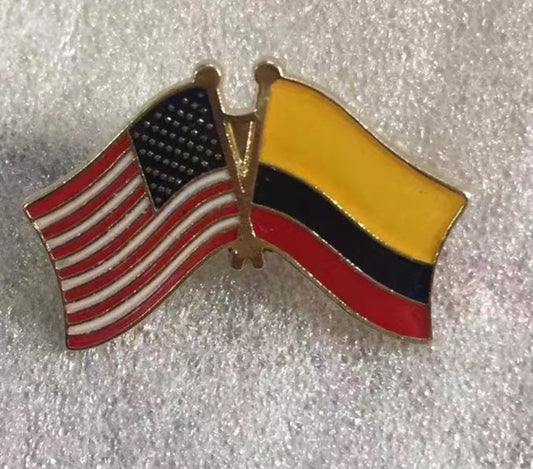 USA Colombia Lapel Pin