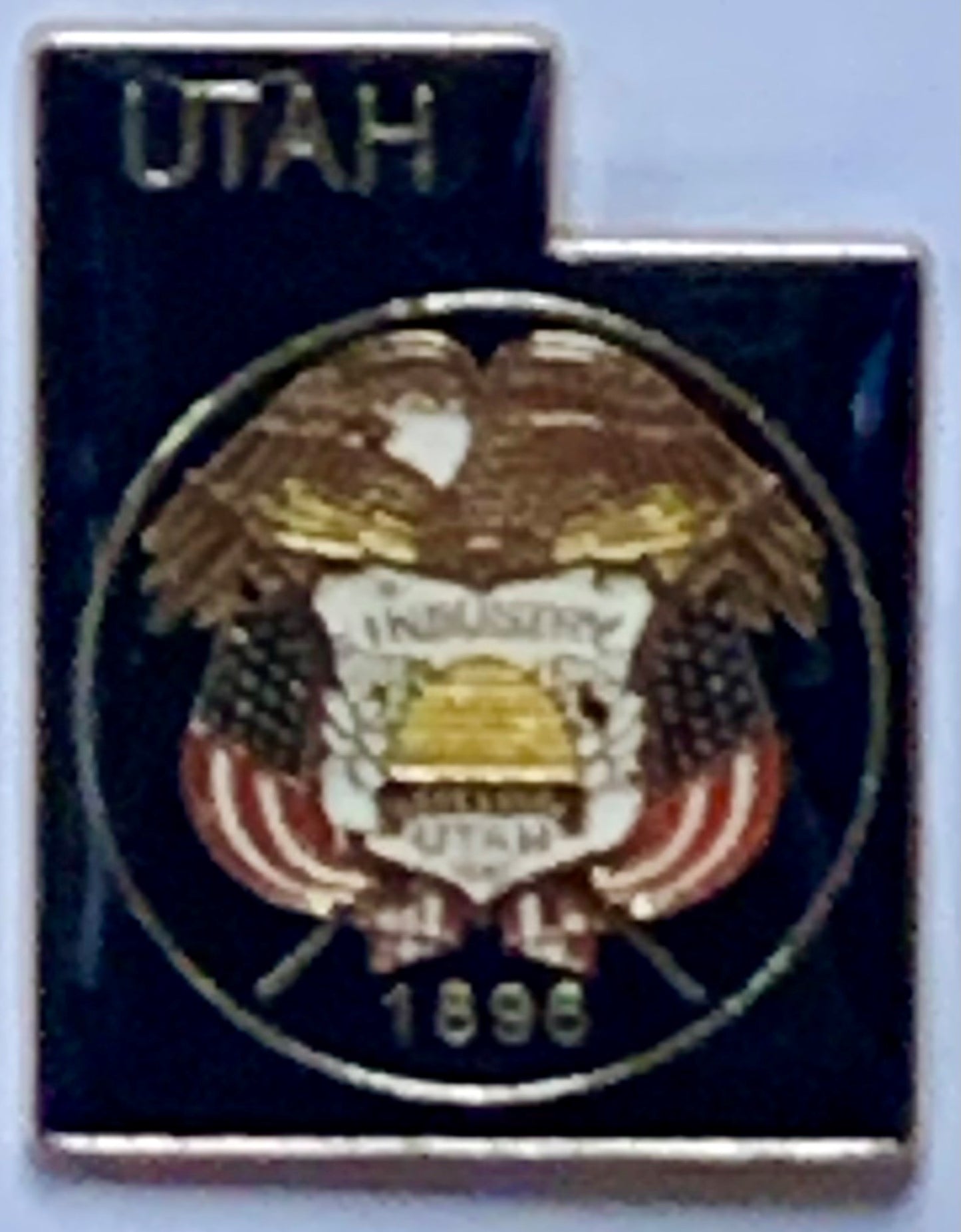 Utah State Map Lapel Pin