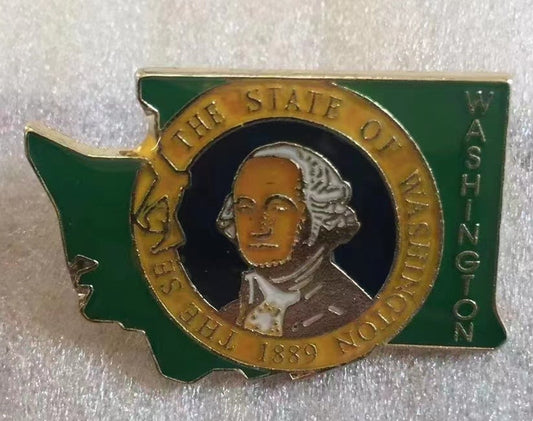 Washington State Map Lapel Pin