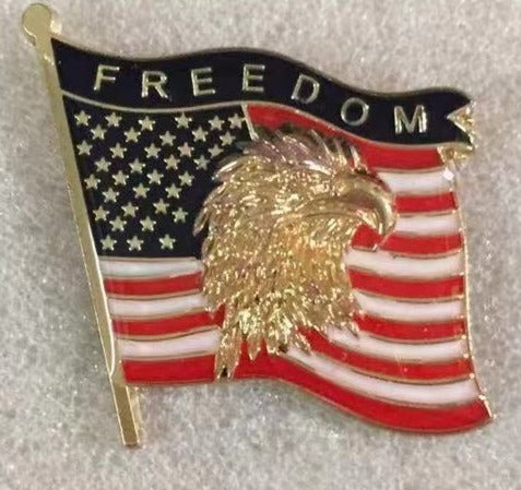 USA Freedom Eagle Lapel Pin