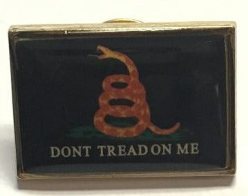 Gadsden Don't Tread On Me Black Lapel Pin