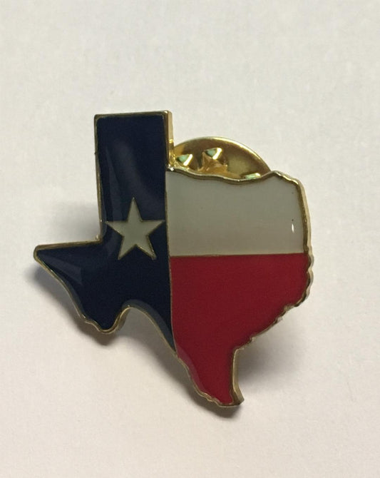 Texas State Map Vintage Lapel Pin