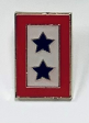 Service Star Two Blue Stars Lapel Pin