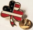USA American Shamrock Lapel Pin